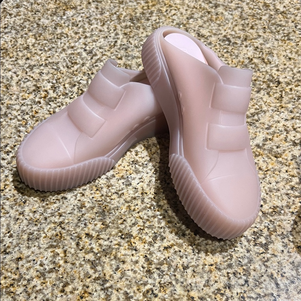 Melissa Pink Slip-On Platform Clogs